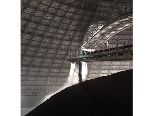 水泥厂堆取料机干雾抑尘